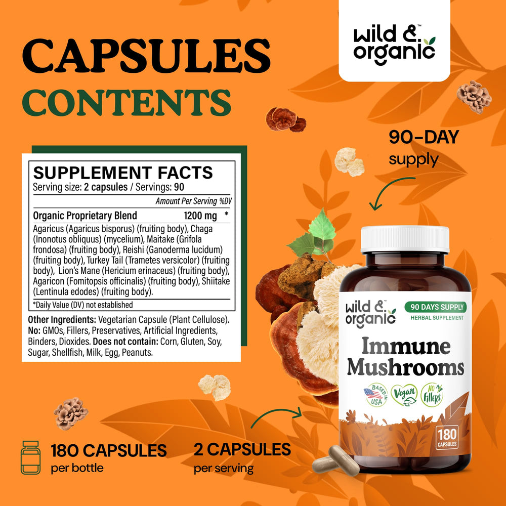 Wild & Organic product label – non-GMO, no fillers emphasized.
