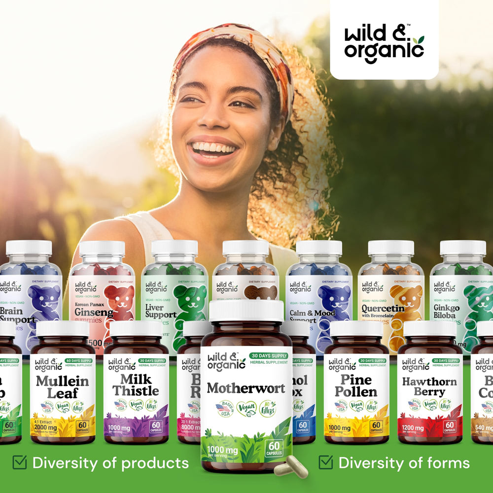Wild & Organic packaging emphasizing gluten-free ingredients