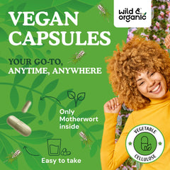 Wild & Organic capsules indicating no artificial additives