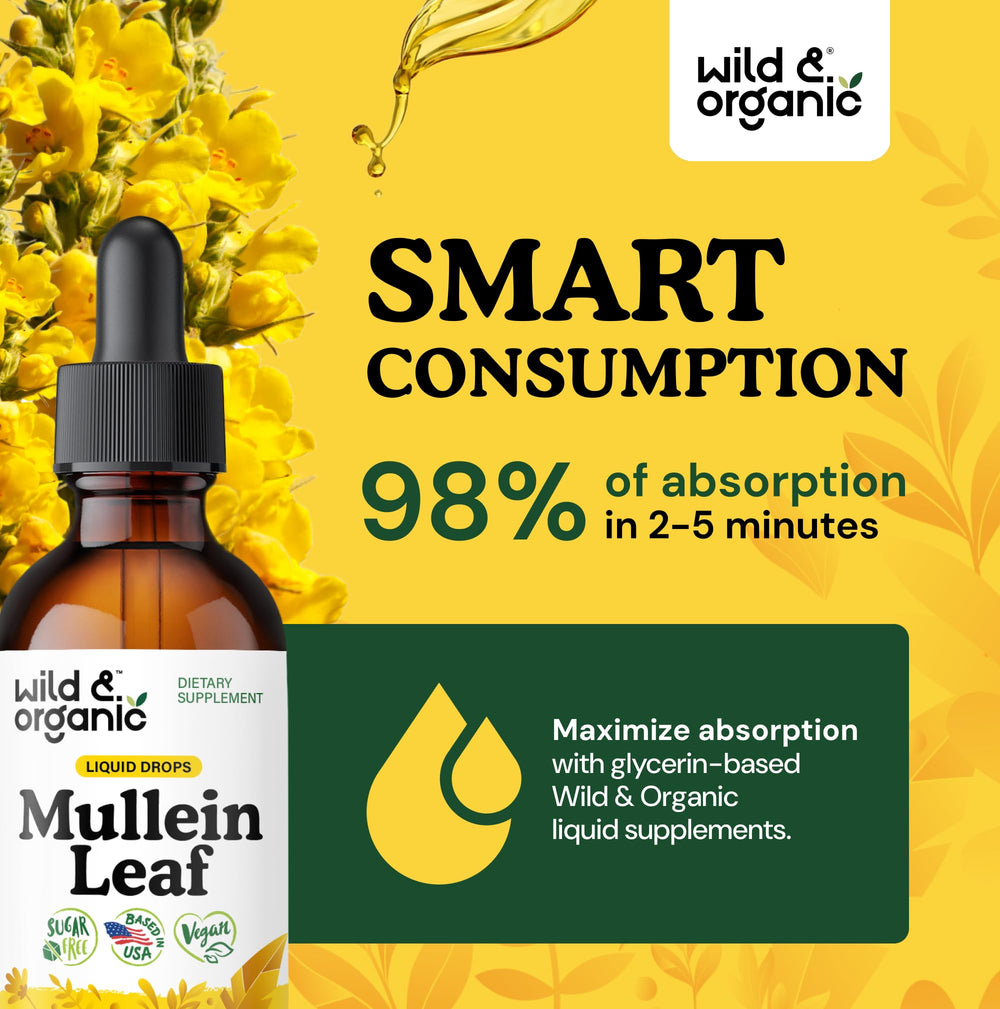 Ingredients visual highlighting mullein, echinacea, and licorice components.