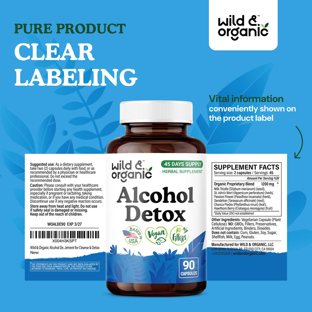 Wild & Organic no fillers and non-GMO badge on packaging