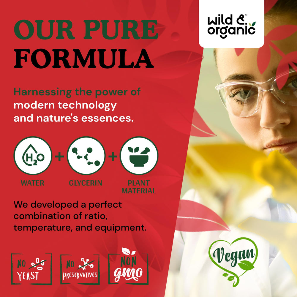 Ingredient list highlights vegan, GMO-free, no artificial additives