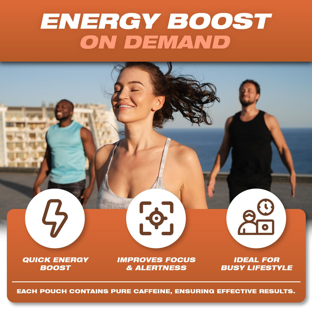 Wild Pouches USA-designed packaging highlights premium energy option.