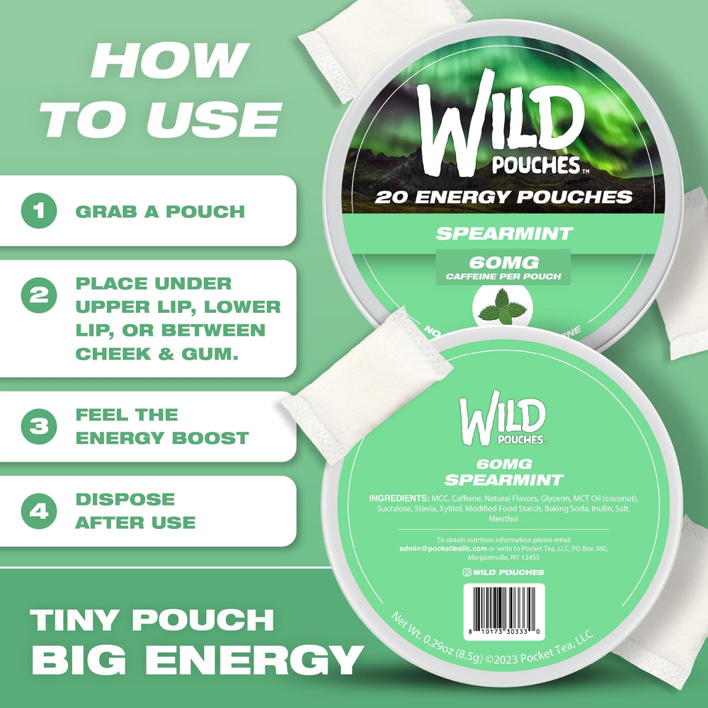 Wild Pouches USA-designed packaging emphasizes quality and convenience.
