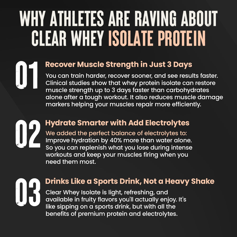 Wild Society Clear Whey ice‑cold pour into a frosty glass.