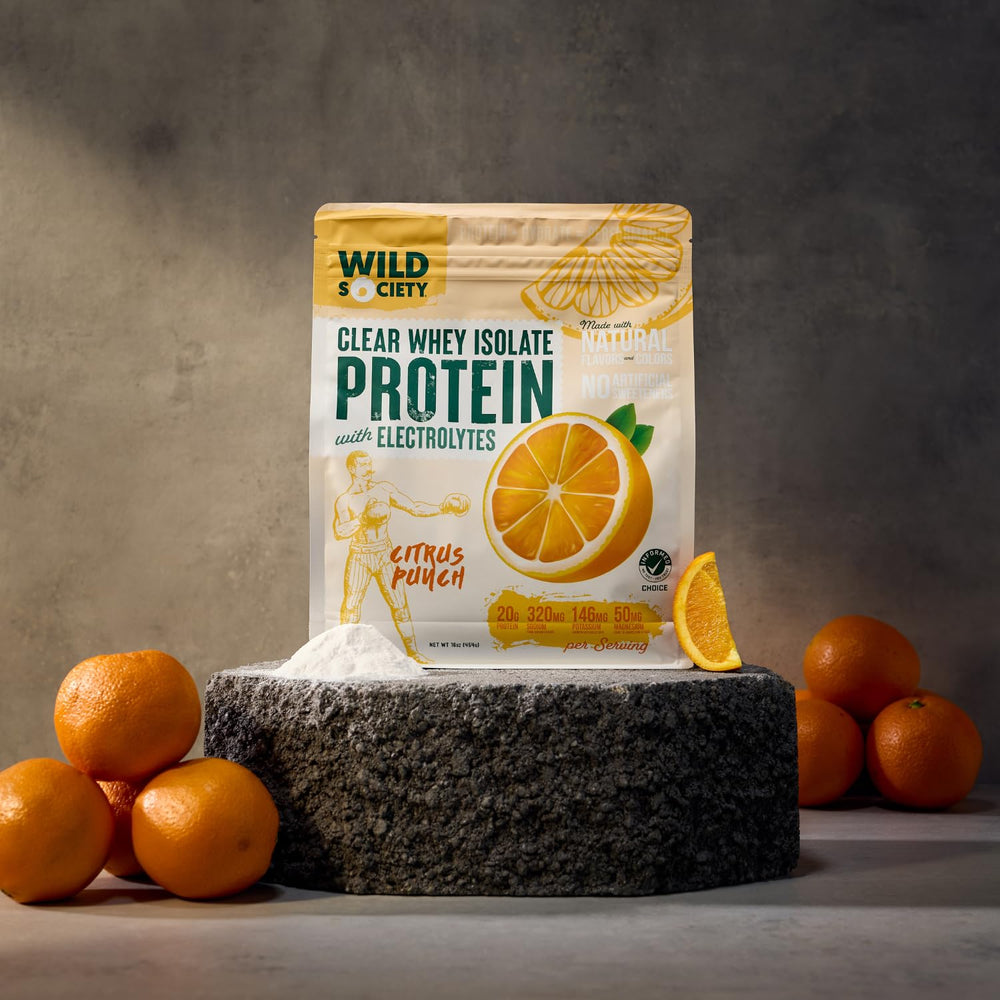 Wild Society Clear Whey Rocket Pop cup demonstrates quick-dissolve, shake-ready protein