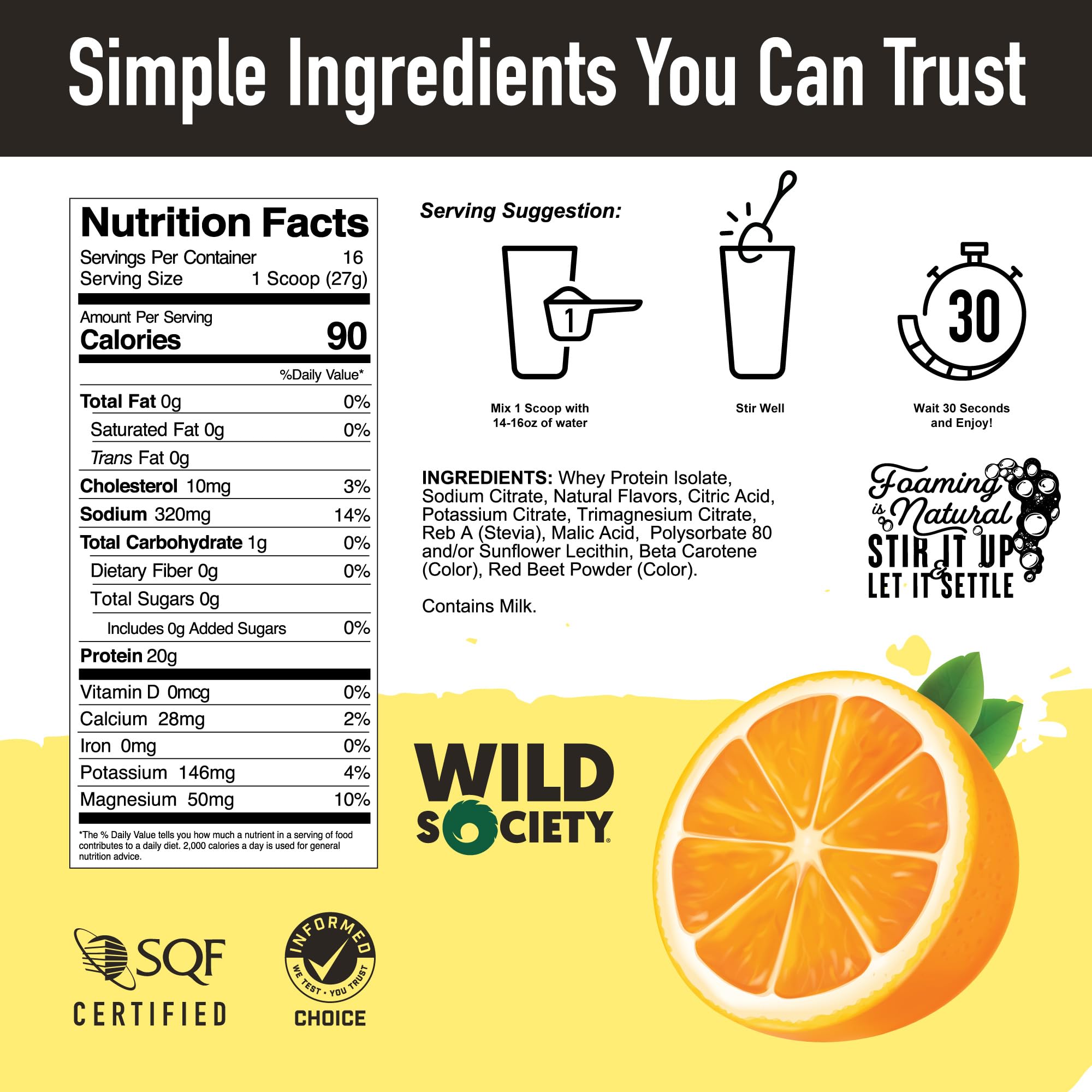 Wild Society electrolytes bottle highlights hydration-supporting electrolyte blend
