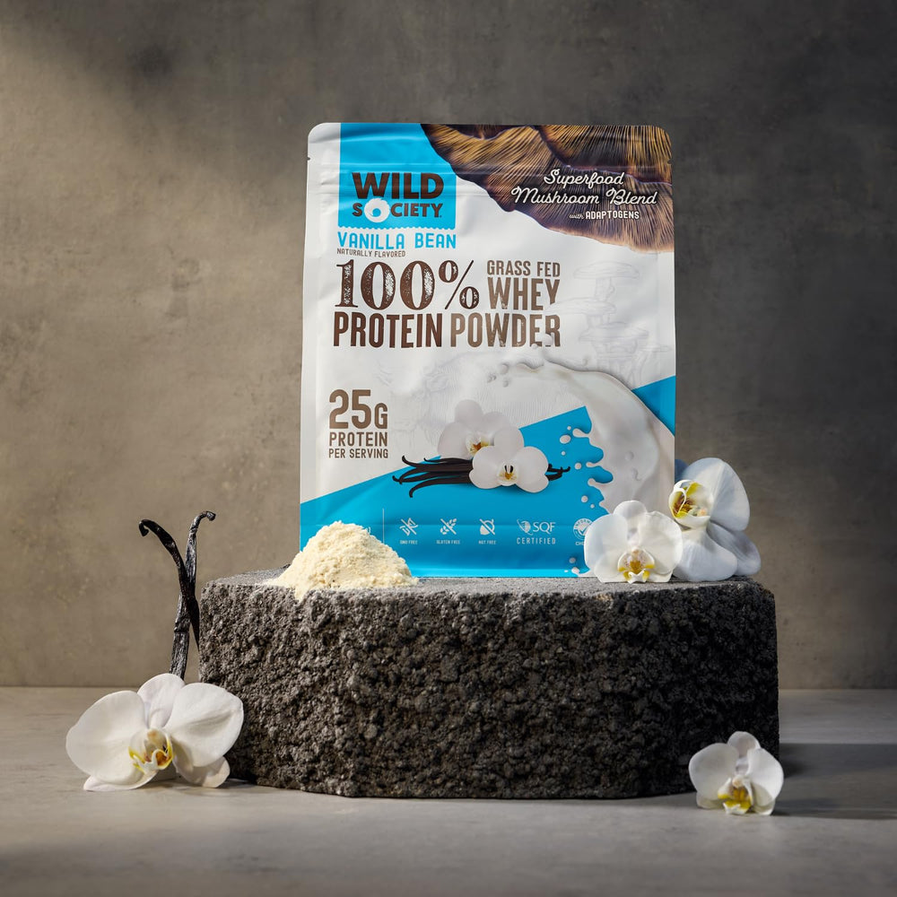 Wild Society gluten-free non-GMO seal signals dietary compatibility.