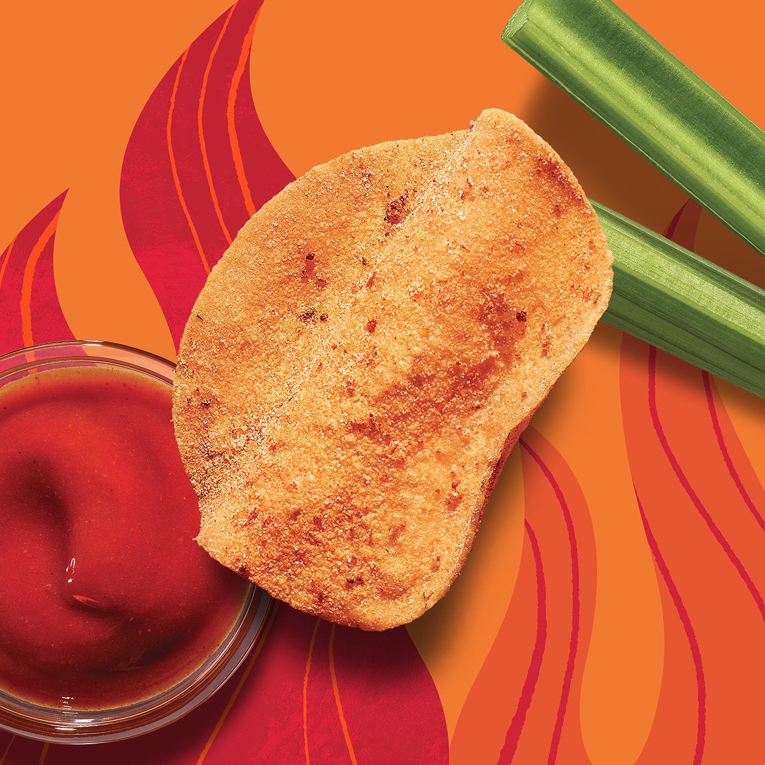 Wilde Chips chip close-up revealing crisp texture from real ingredients