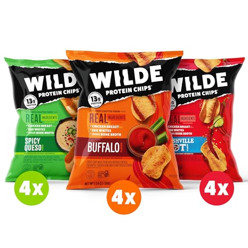 Wilde Chips Nashville Hot bag with fiery taste and keto friendly snacking