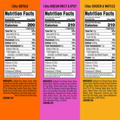 WILDE Protein Chips Chicken Waffles flavor pack shot, savory protein snack.