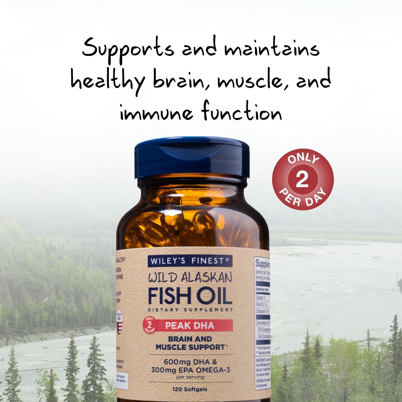 MSC-certified wild Alaskan pollock source on Wiley's Finest label.