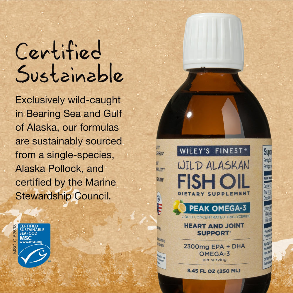 Wiley's Finest MSC seal signals sustainable sourcing.