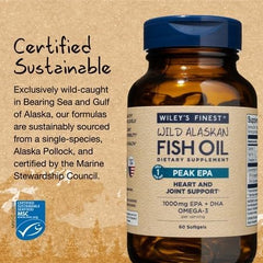 Wiley's Finest third-party testing seal shown for safety and purity.