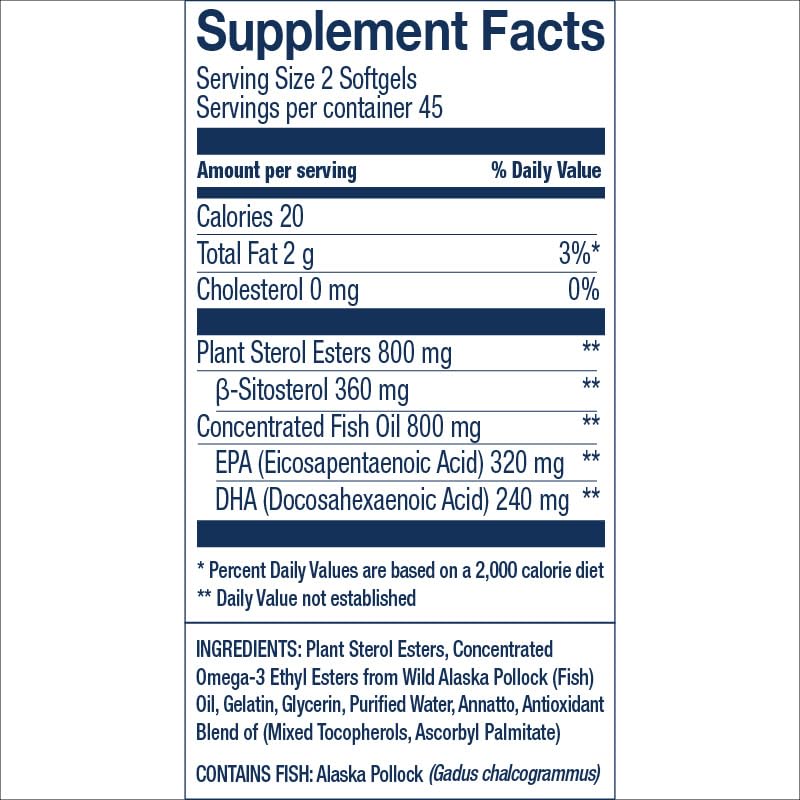 Wiley's Finest capsules shown for daily two-softgel omega-3 intake