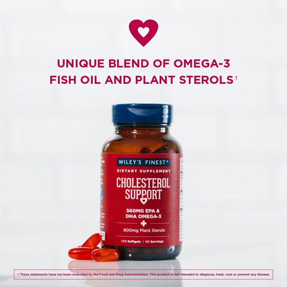 Close-up of Wiley's Finest fish oil softgels highlighting EPA and DHA