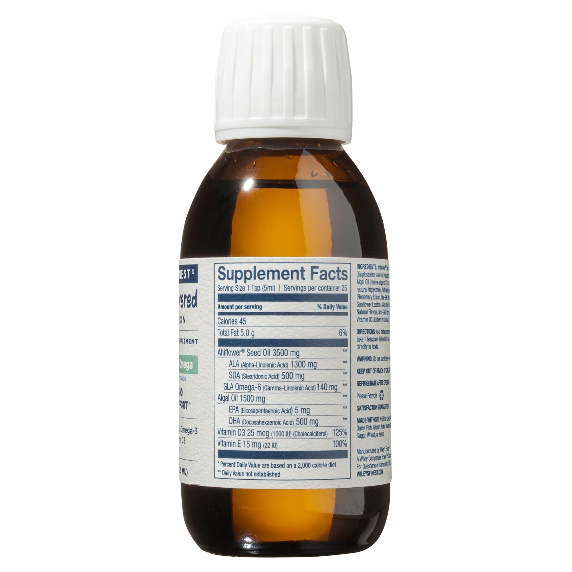 CatchFree teaspoon pour—convenient mango-flavored serving with DHA-rich algae oil for heart-friendly daily use