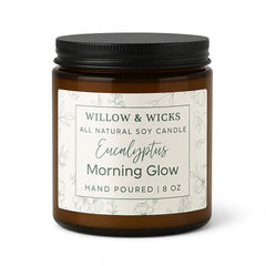 Gift-ready packaging from Willow & Wicks candle ideal for birthdays or spa gifts.
