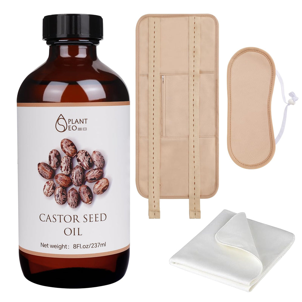 Wind in Hand castor oil bottle highlighting organic oil for skin and hair care