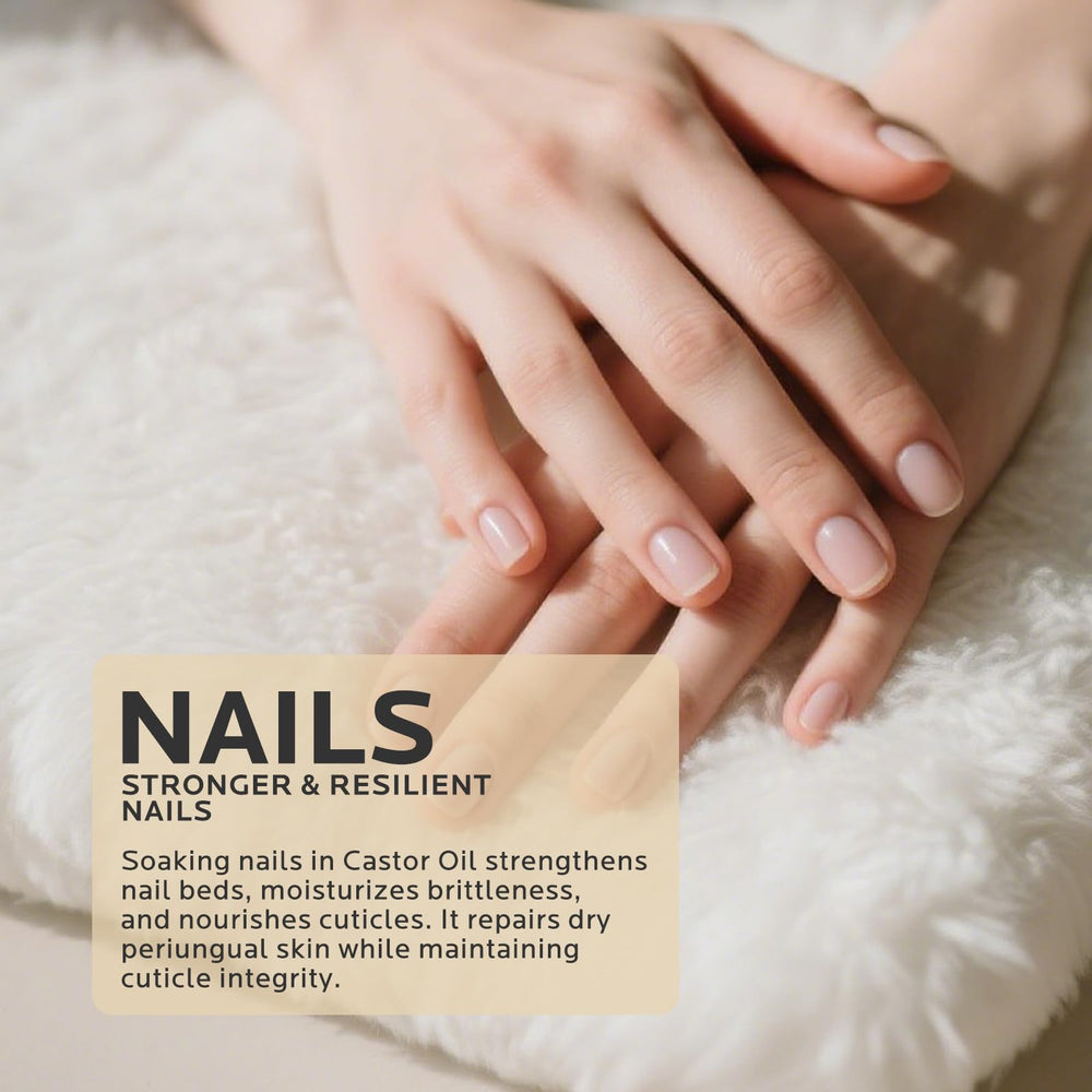 Skin moisturizing with Wind in Hand castor oil for soft, supple skin