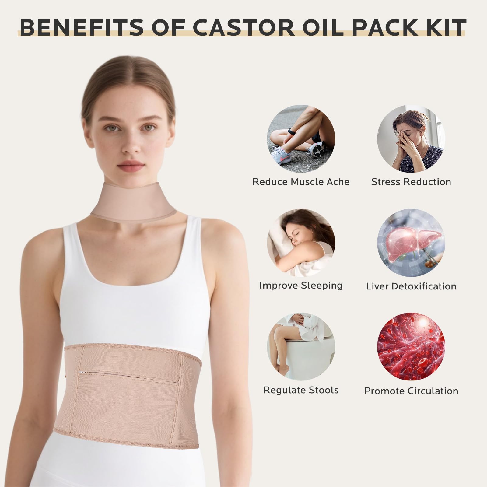 Wind in Hand pocketed wrap enables hot or cold pack customization