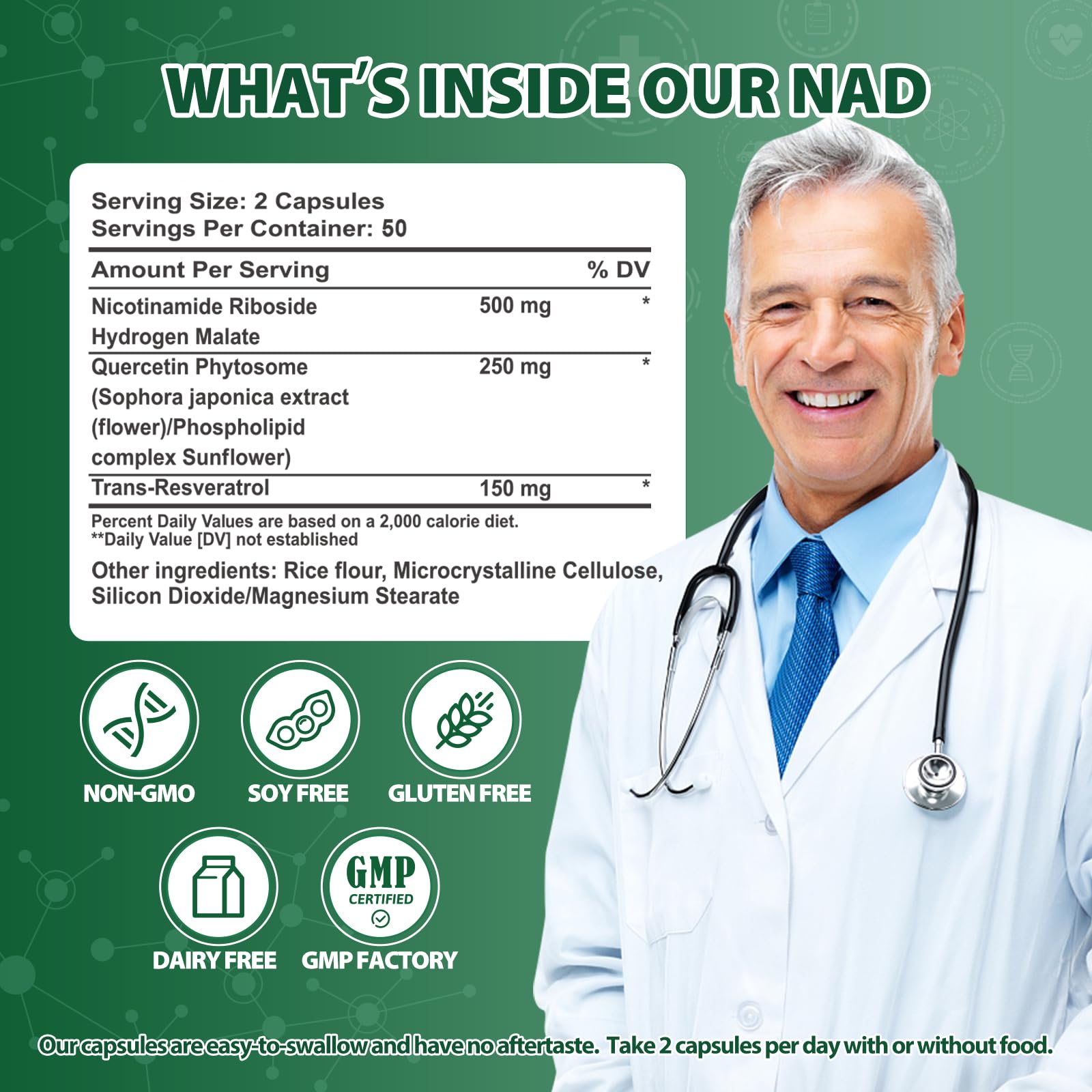 Windboss Liposomal NAD+ packaging emphasizes premium daily wellness.