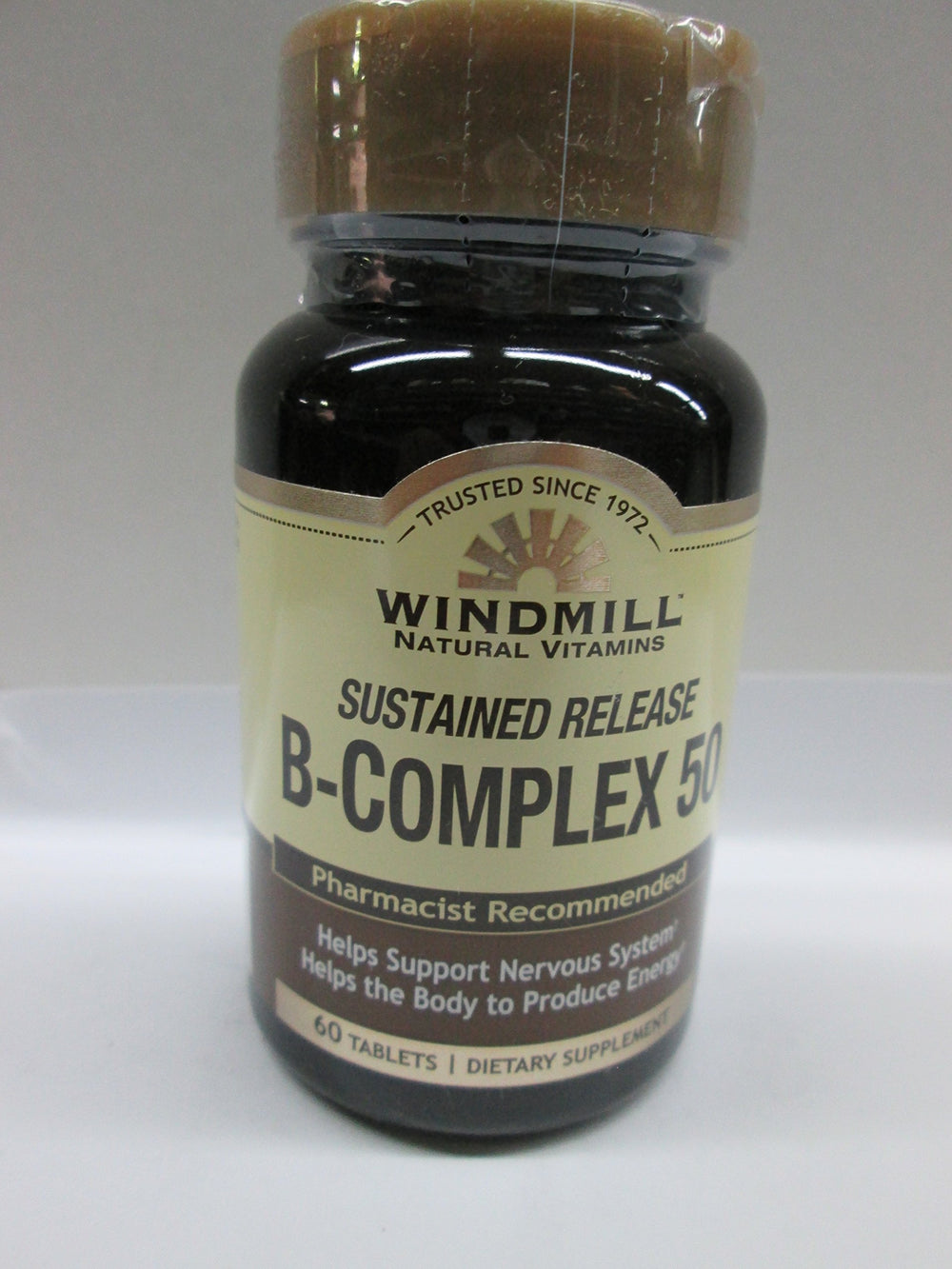Windmill B-Complex sustained-release bottle for steady energy