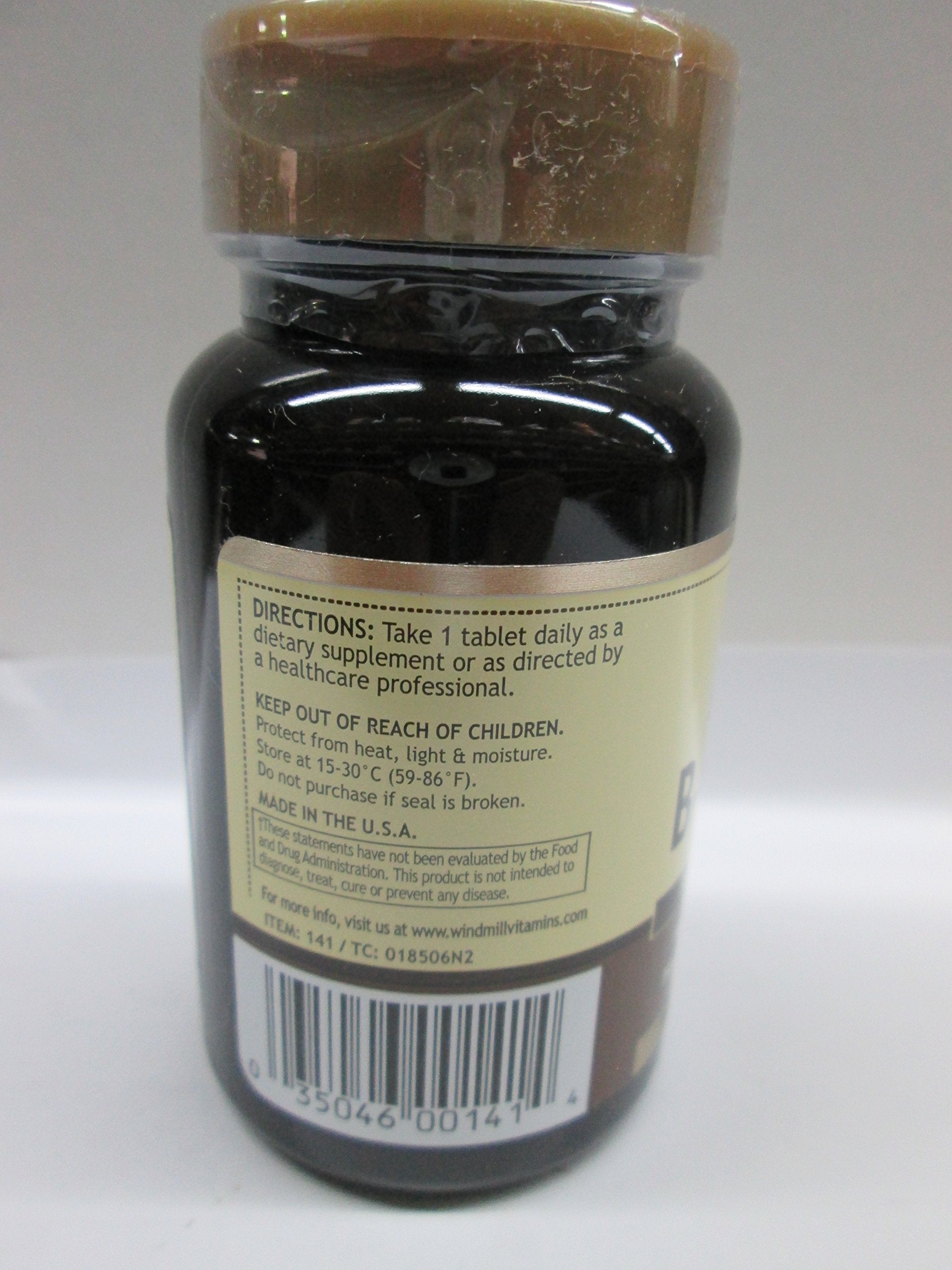 Windmill B-Complex sustained-release tablets closeup for gradual daily energy
