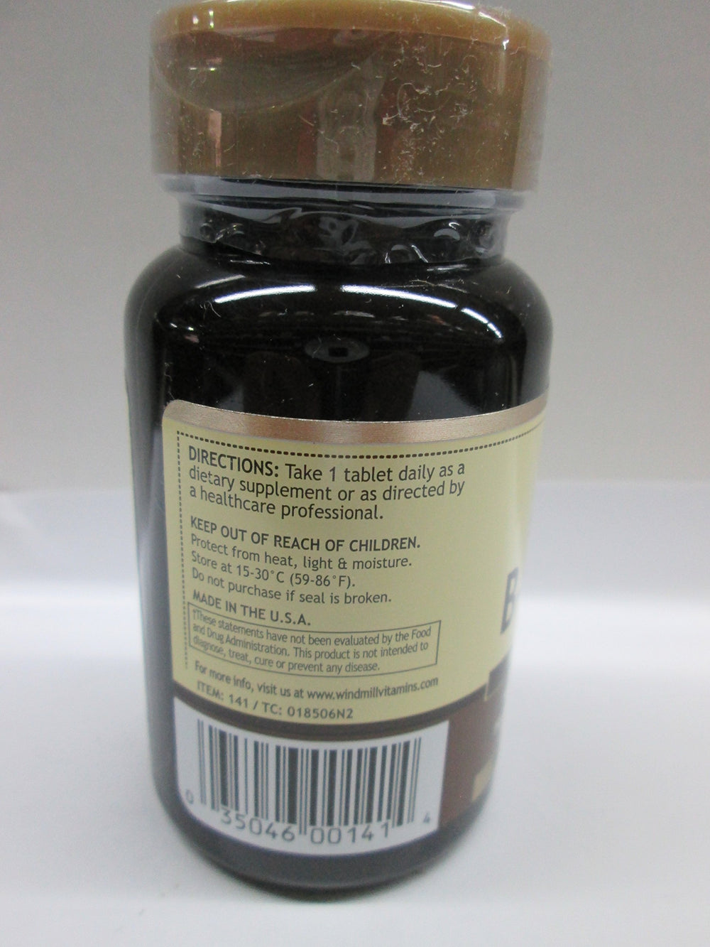 Windmill B-Complex sustained-release tablets closeup for gradual daily energy