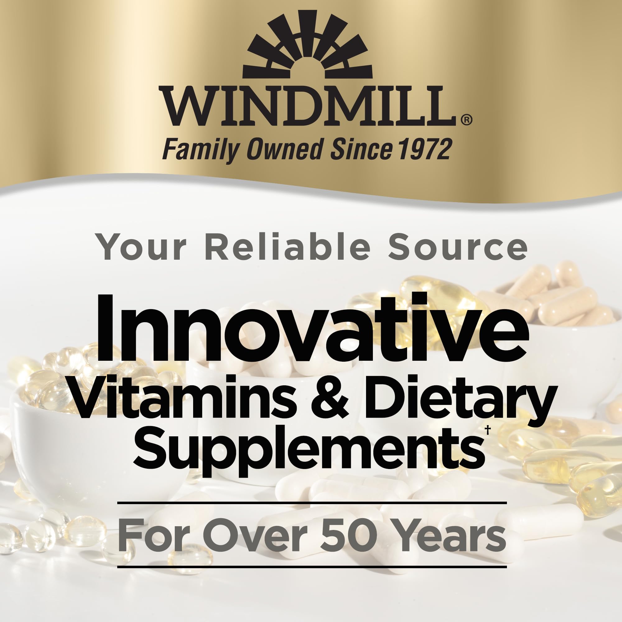 Windmill Magnesium Citrate bottle in lifestyle scene; suggests daily wellness routine.