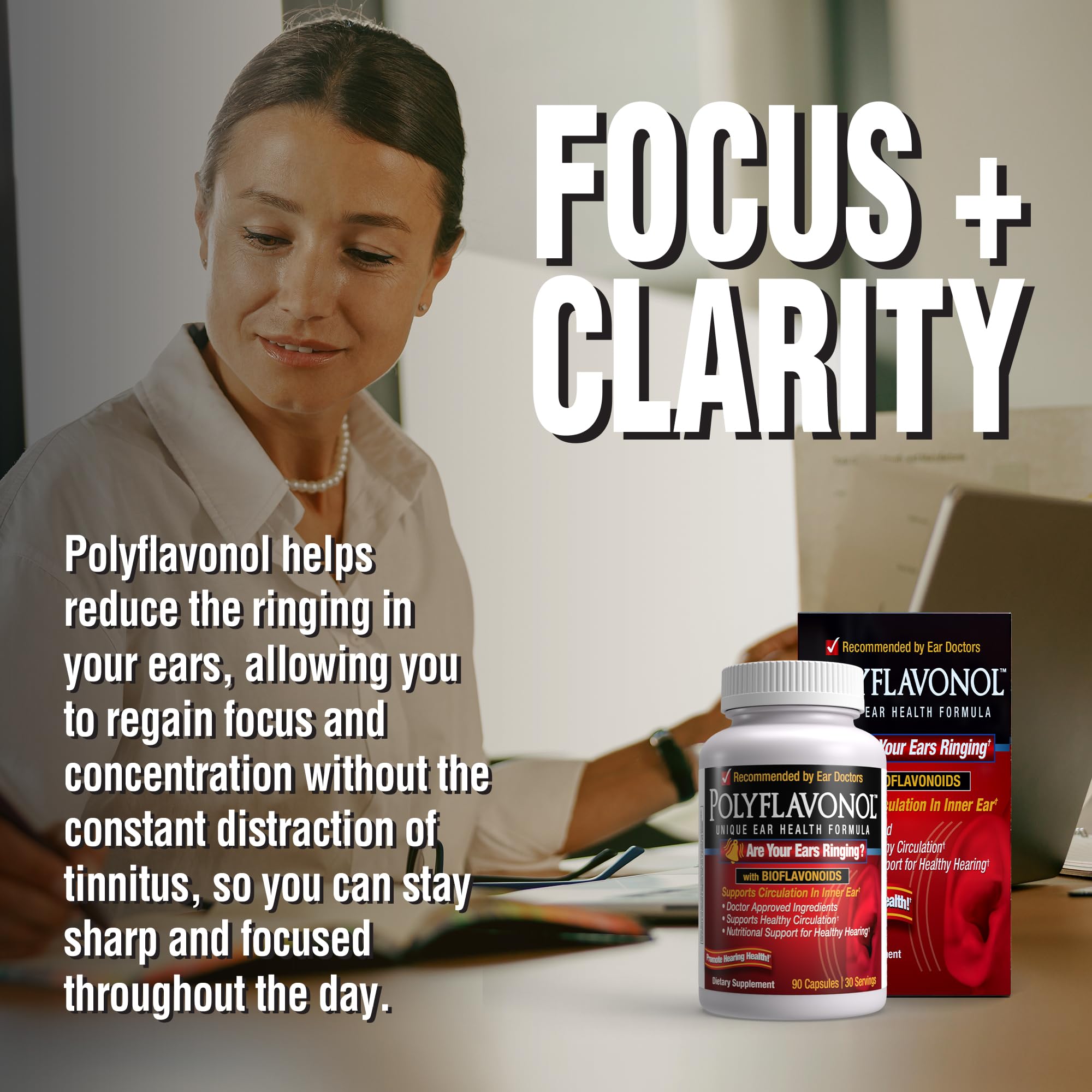 Windmill Polyflavonol ingredients panel highlighting bioflavonoids and vitamins.