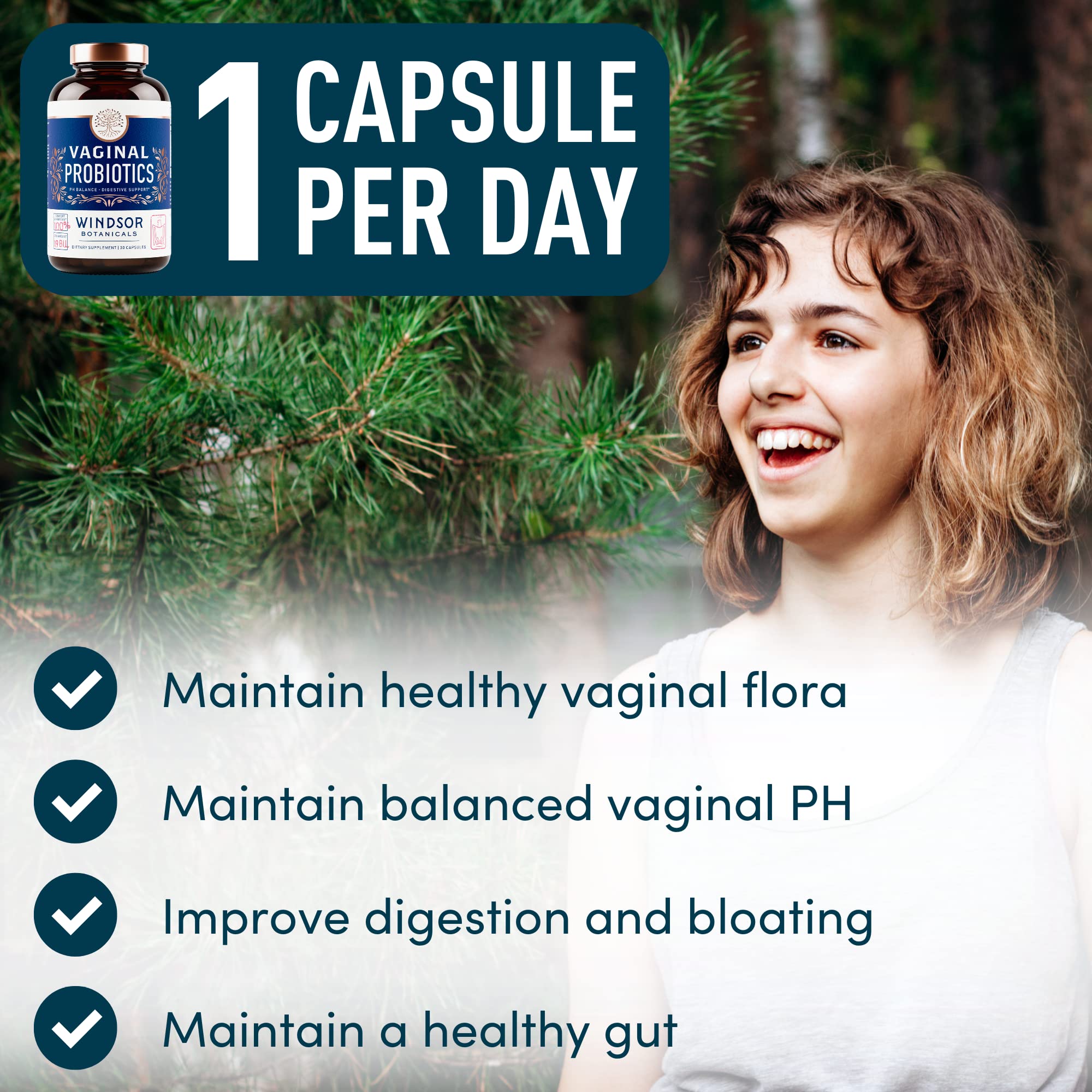WINDSOR BOTANICALS 19-billion CFU formulation highlights strong digestive balance