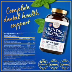 Windsor Botanicals 3BN CFU label detail highlighting strains