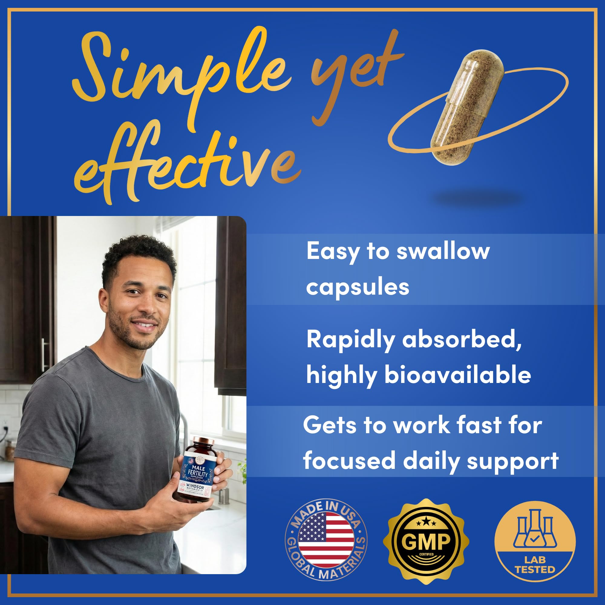 WINDSOR BOTANICALS Ashwagandha and Lion's Mane for vitality support.