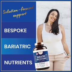 WINDSOR BOTANICALS bariatric multivitamin capsule close-up showing easy-to-swallow design.
