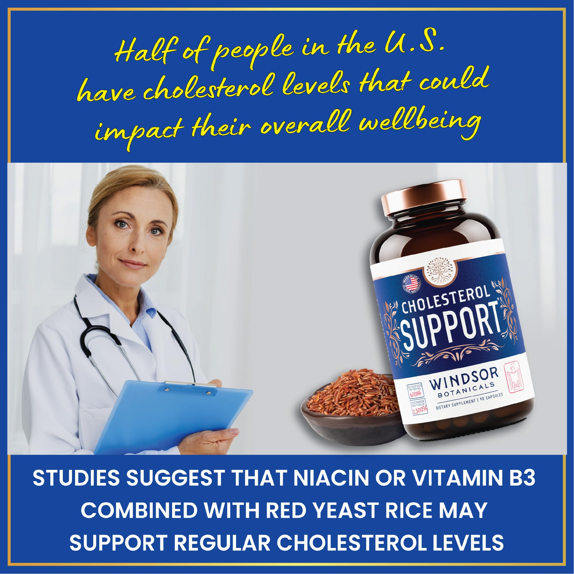 Windsor Botanicals cholesterol aronia berry powder shot highlighting antioxidants.