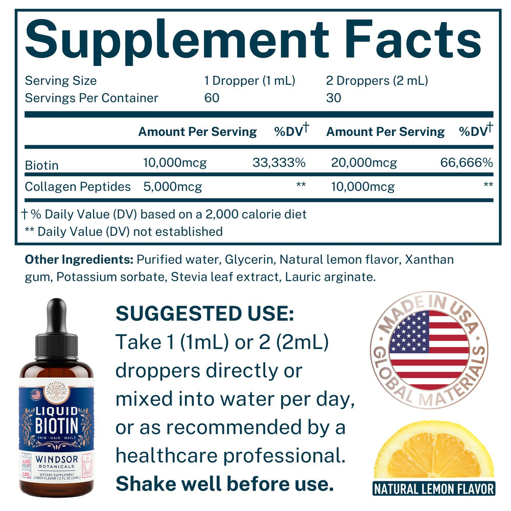 Hydrolyzed collagen Types I & III in WINDSOR BOTANICALS bottle.