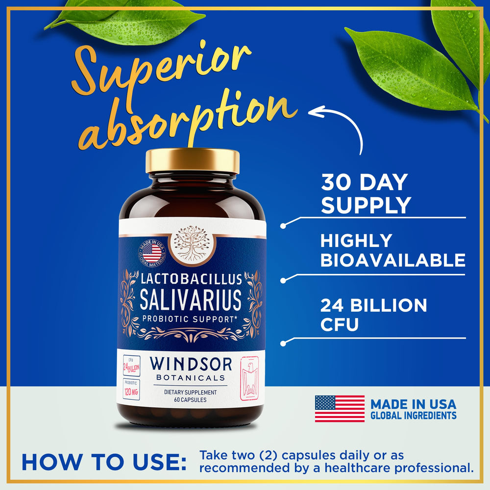 Windsor Botanicals digestive health support for gut balance.