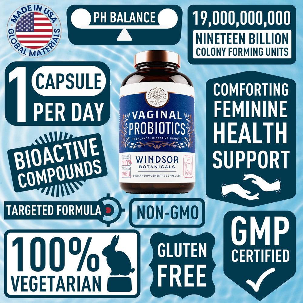 WINDSOR BOTANICALS fifteen-strains probiotic showcases diverse microbiome support