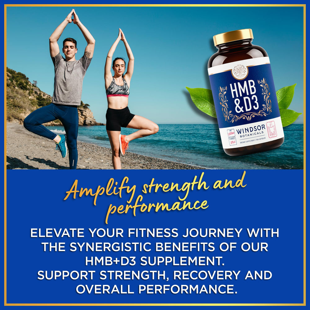 Usage scene with WINDSOR BOTANICALS HMB D3 in a fitness routine