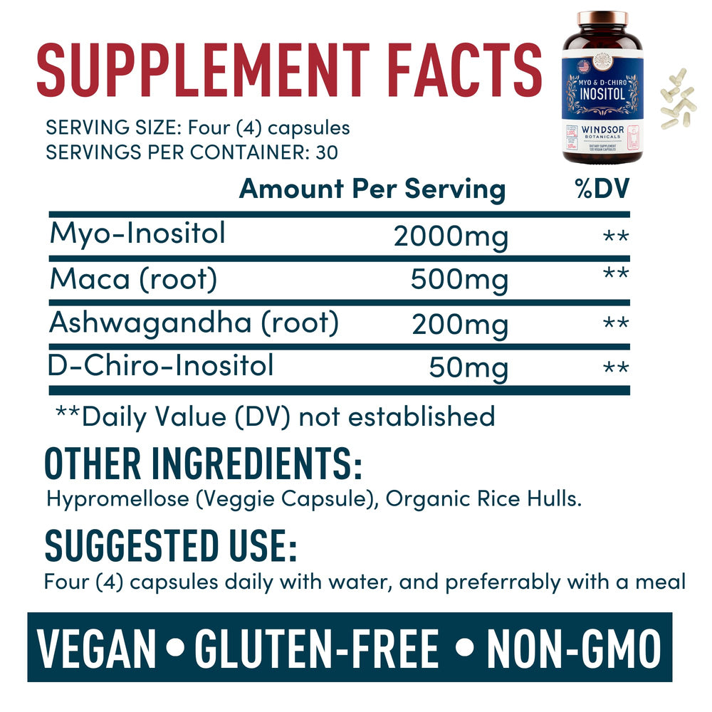 WINDSOR BOTANICALS Vegan capsules pack showcases cruelty-free, gluten-free ingredients and easy dosage