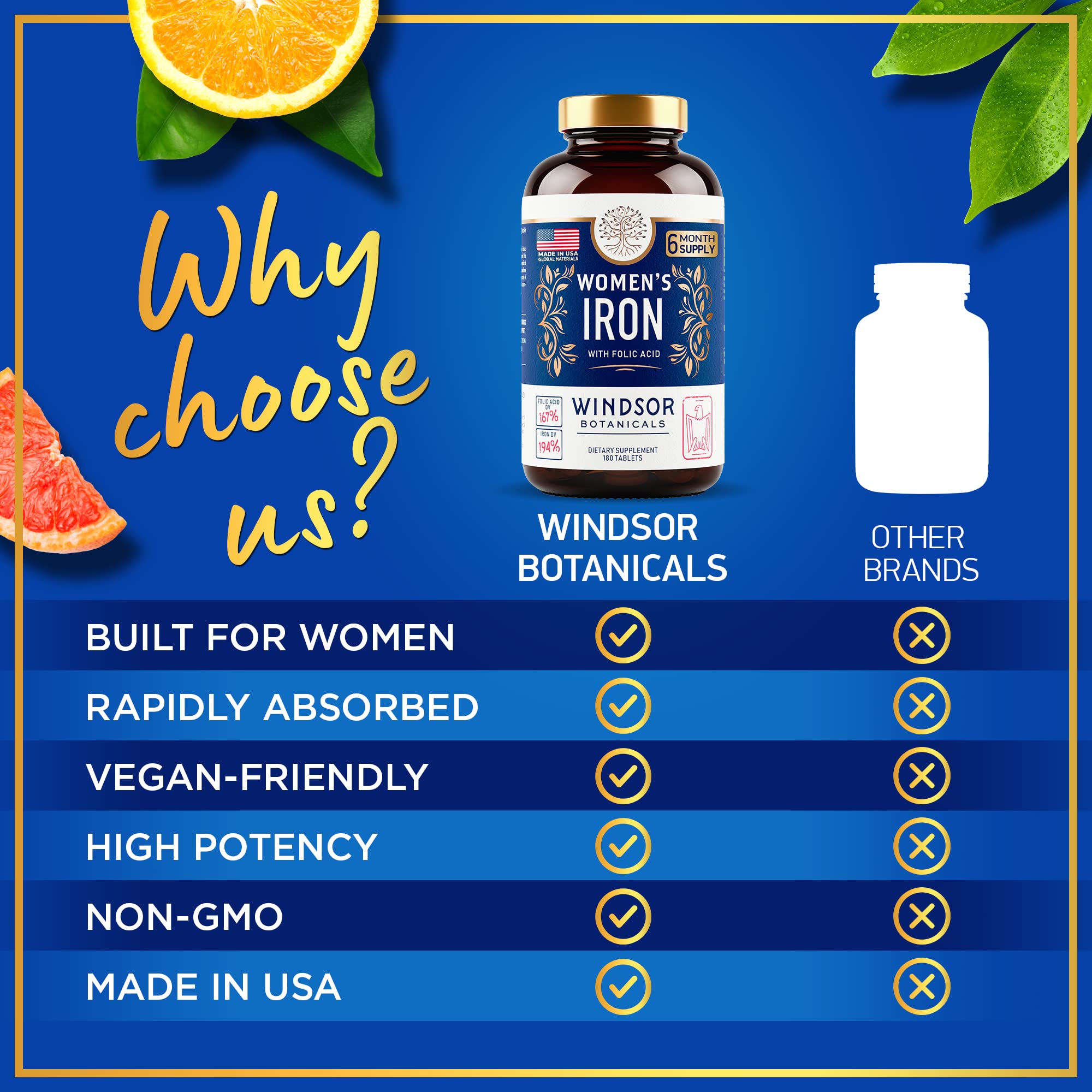 Windsor Botanicals vegan-non-constipating formula designed for gentle daily use.