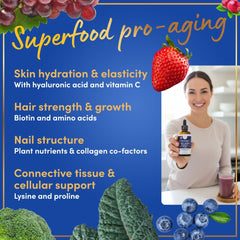 Windsor Botanicals formula includes vitamin C, biotin, hyaluronic acid.