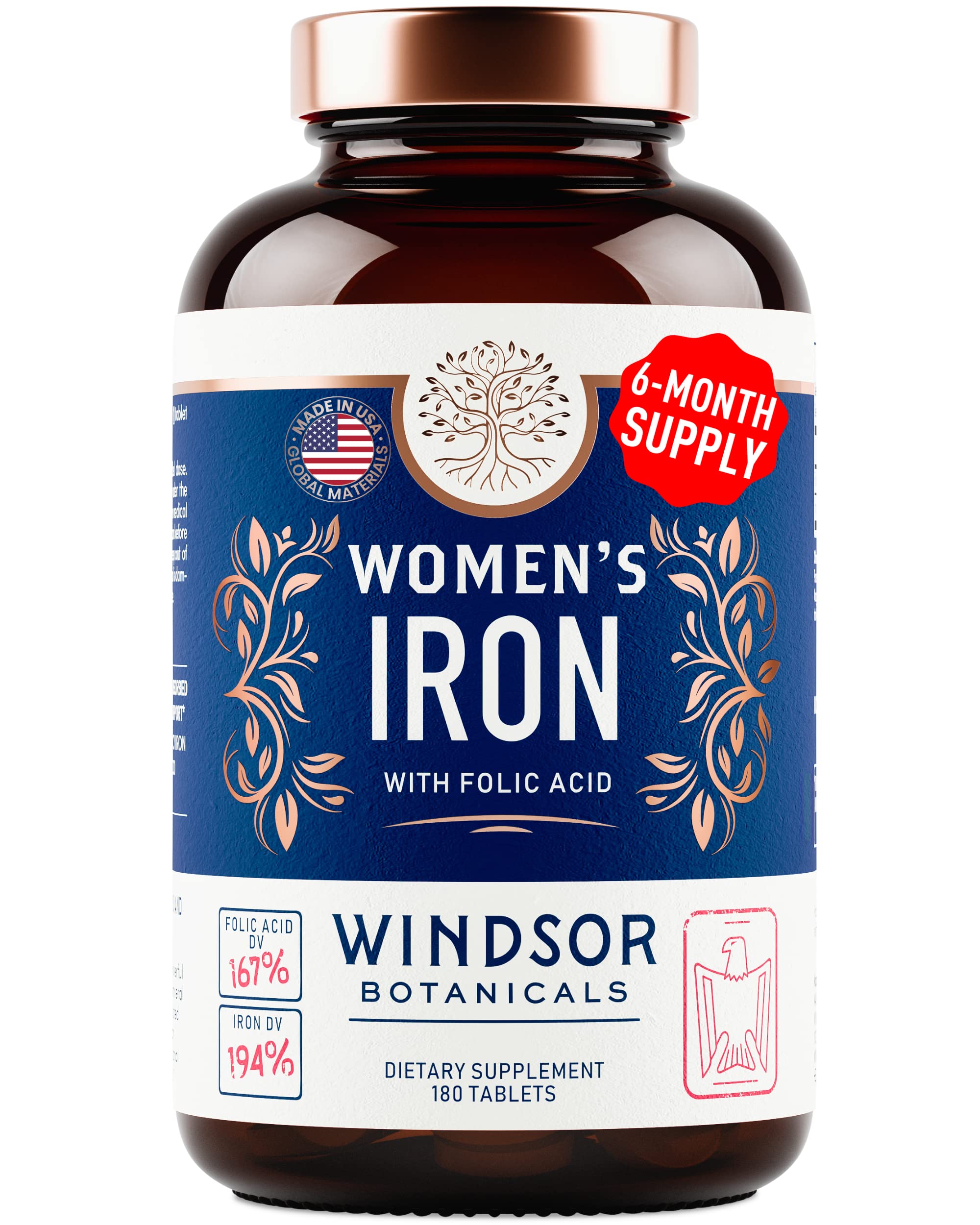 Windsor Botanicals women's health-support tablet for daily wellness.