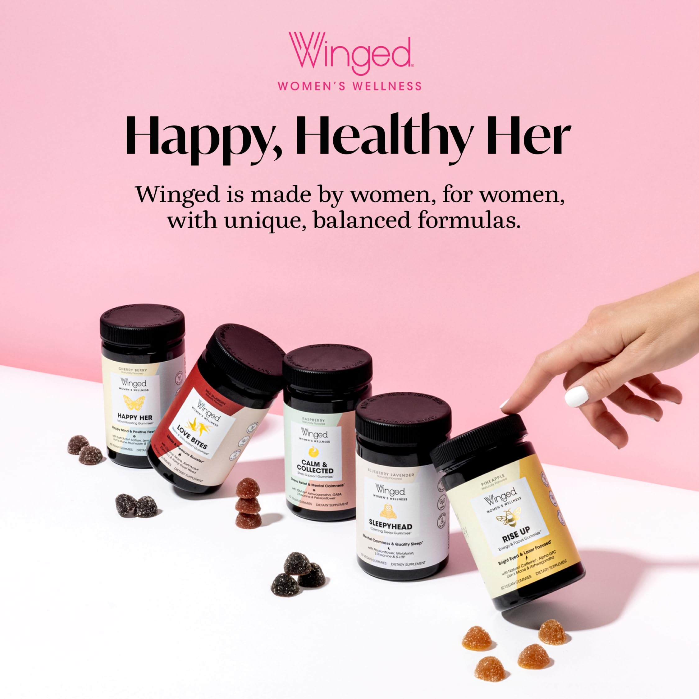 Winged Wellness Rise Up on a desk during a busy workday energy boost