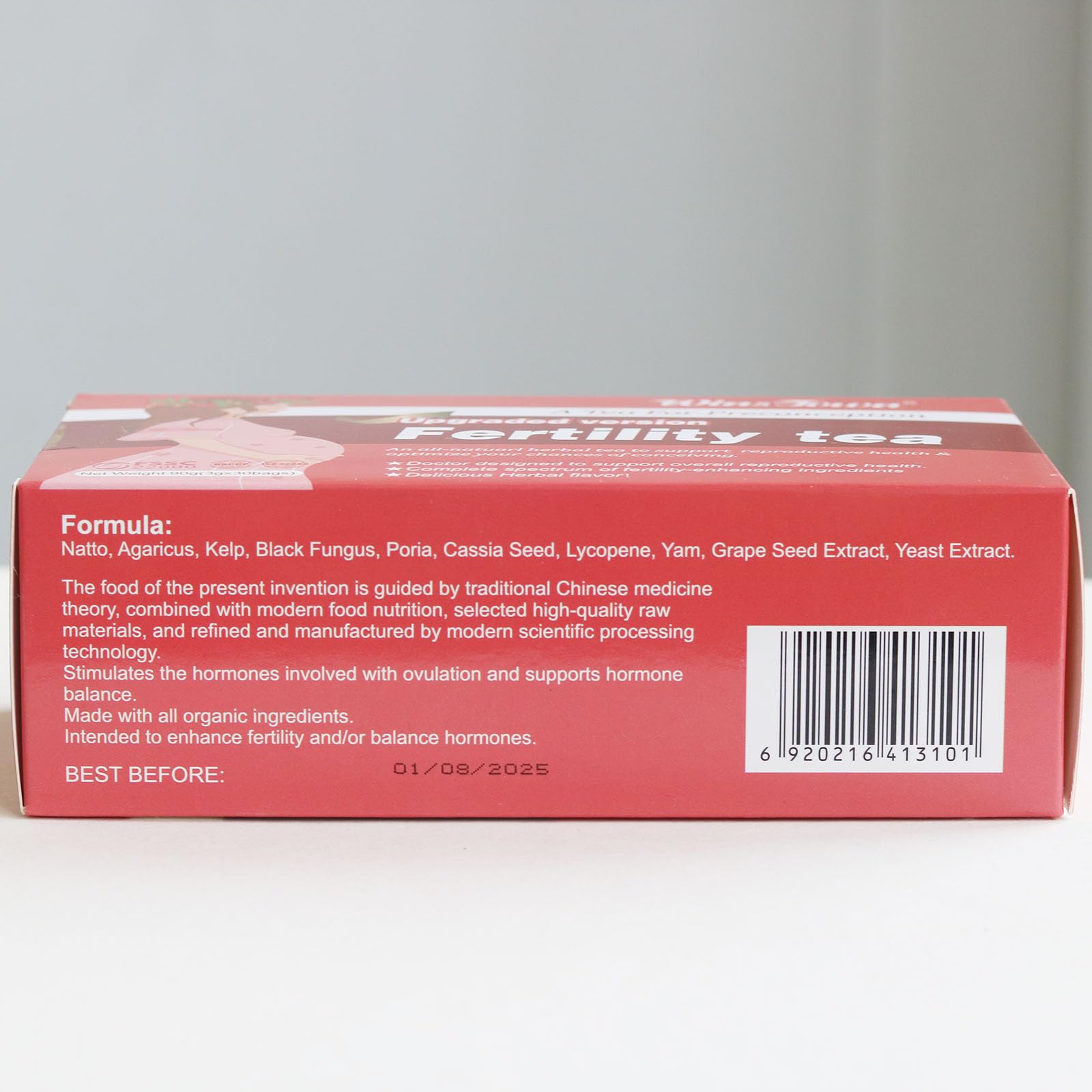 Wins Town Fertility Tea individually wrapped sachets for on-the-go use.