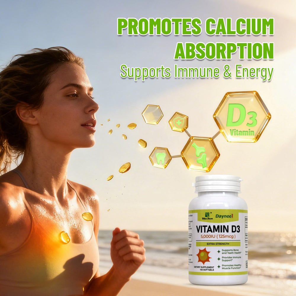 Wins Town Vitamin D3 Softgels label notes halal gelatin.
