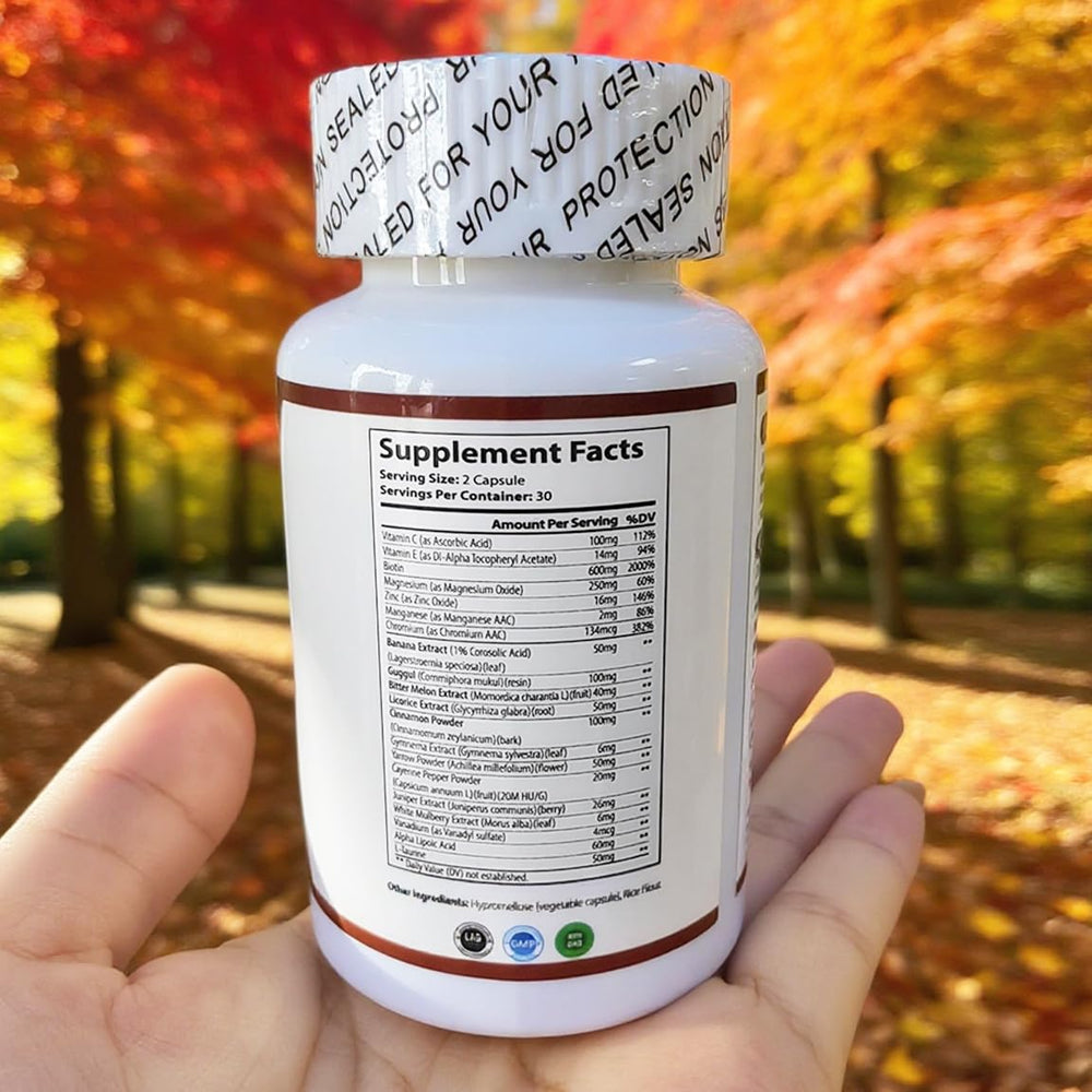 Winyel Blood Sugar Complex packaging box conveys premium formulation.