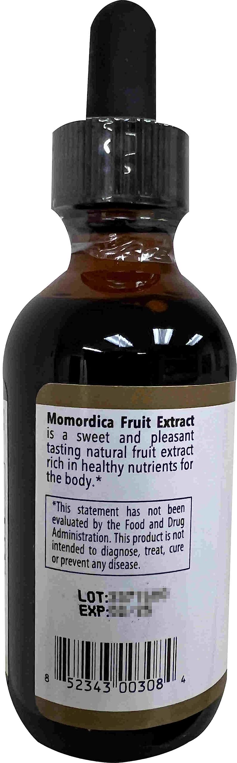 Wisdom of the Ages Momordica Natures Nectar label shows ingredients and purity