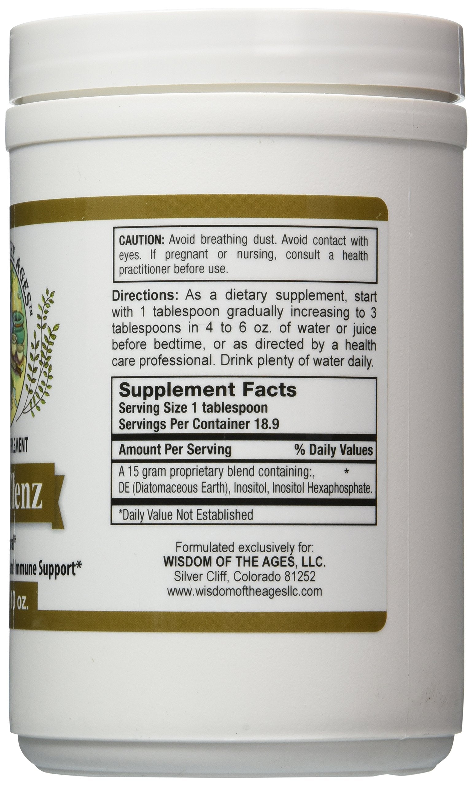 Wisdom of the Ages ToxiClenz silica-rich formula highlights skin, hair, and nails health.